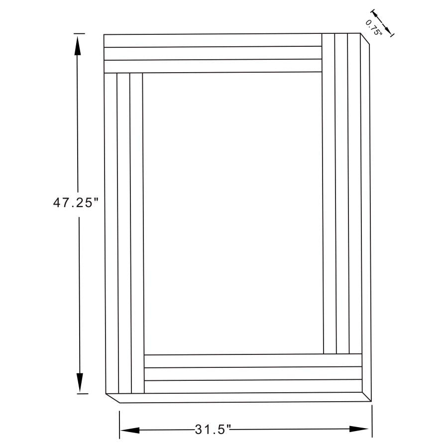 Remi Silver Wall Mirror - MyWaynesHome #