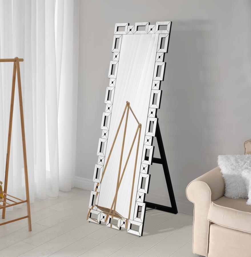 Tavin Silver Standing Mirror - MyWaynesHome #
