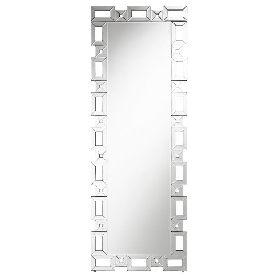 Tavin Silver Standing Mirror - MyWaynesHome #