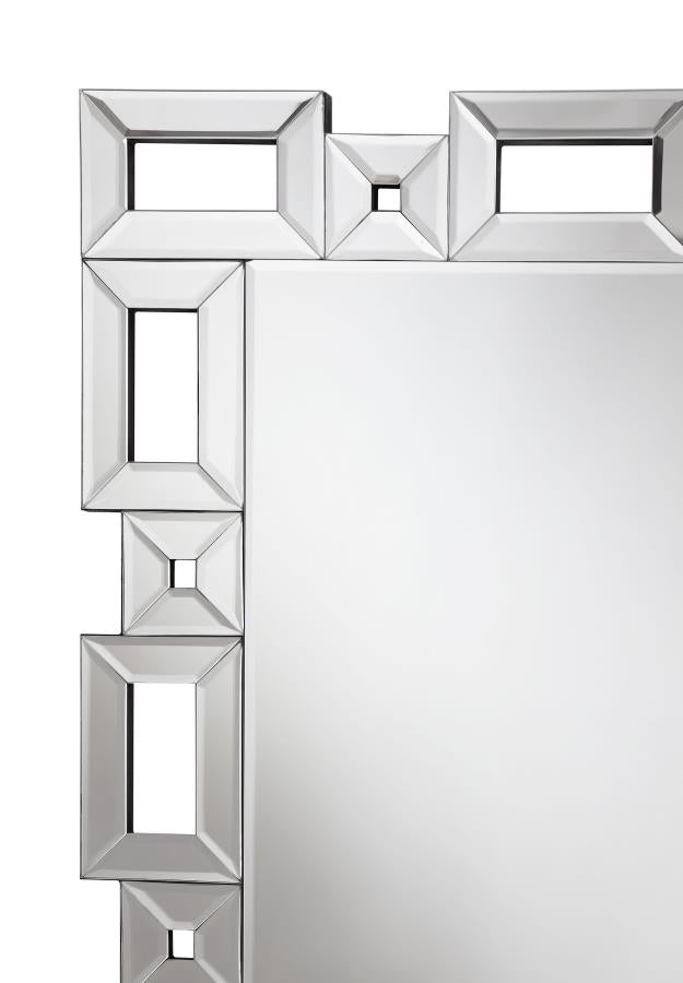 Tavin Silver Standing Mirror - MyWaynesHome #