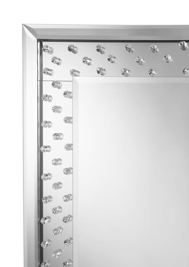 Yves Silver Floor Mirror - MyWaynesHome #