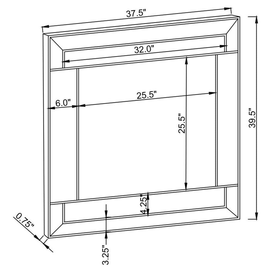 Braylin Silver Wall Mirror - MyWaynesHome #