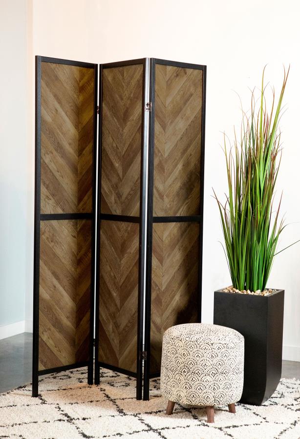 Marlene Brown 3 Panel Room Divider - MyWaynesHome #
