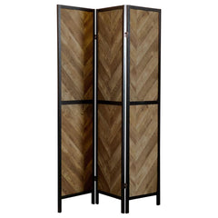 Marlene Brown 3 Panel Room Divider - MyWaynesHome #