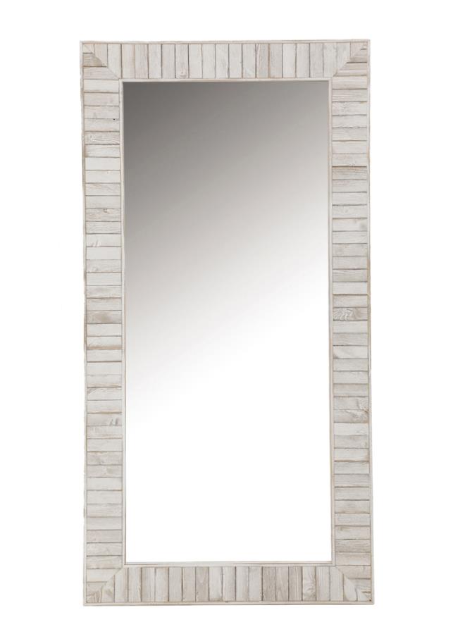 Pino White Floor Mirror - MyWaynesHome #