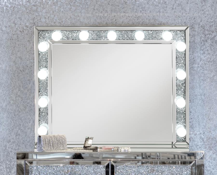 Wilmer Silver Table Mirror - MyWaynesHome #