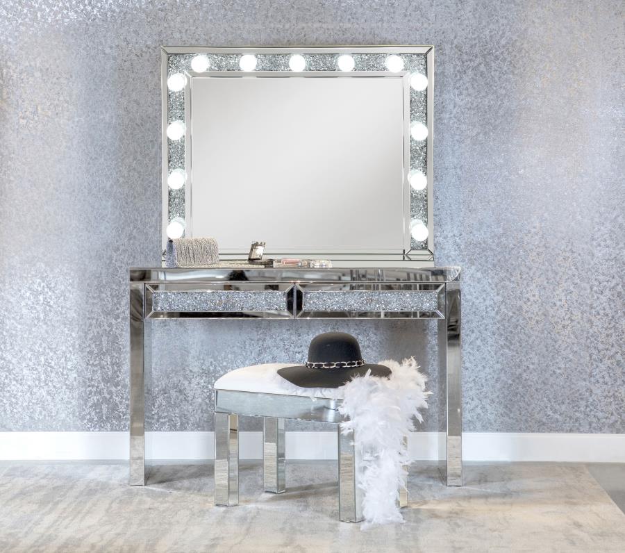 Wilmer Silver Table Mirror - MyWaynesHome #