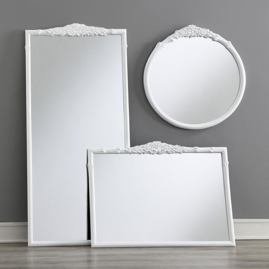 Sylvie White Wall Mirror - MyWaynesHome #