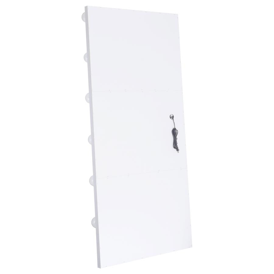 Zayan White Floor Mirror - MyWaynesHome #