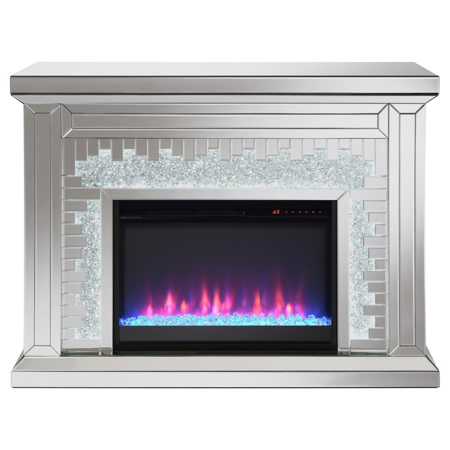 Gilmore Silver Electric Fireplace - MyWaynesHome #