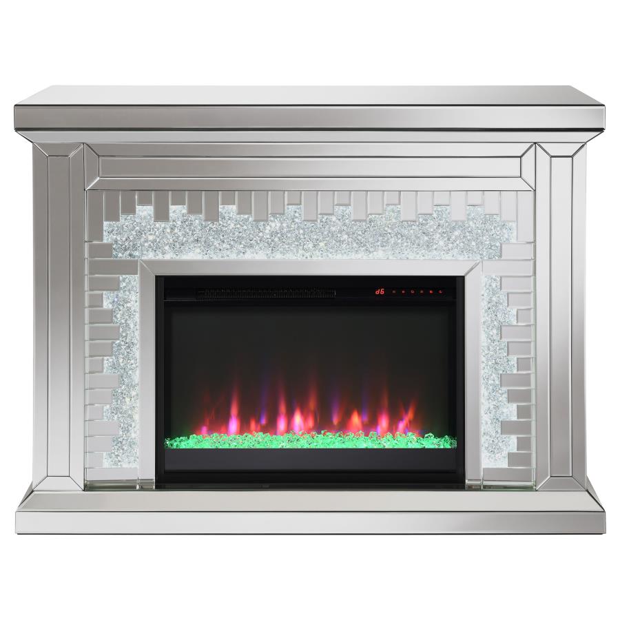 Gilmore Silver Electric Fireplace - MyWaynesHome #