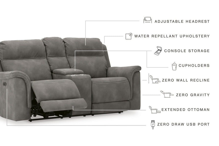 Next-Gen DuraPella Power Reclining Loveseat with Console - MyWaynesHome #