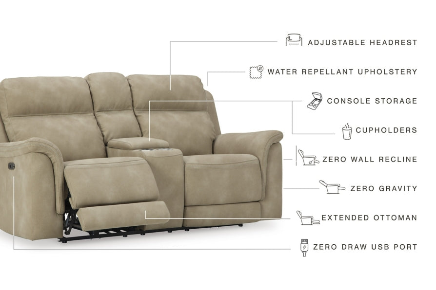 Next-Gen DuraPella Power Reclining Loveseat with Console - MyWaynesHome #