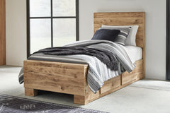 Hyanna Twin Panel Bed with 2 Side Storage - MyWaynesHome #