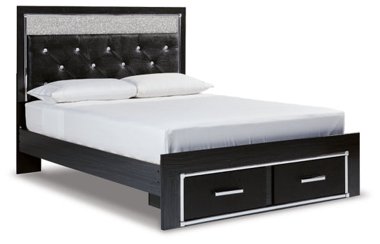 Kaydell Queen Upholstered Panel Storage Bed with Dresser - MyWaynesHome #