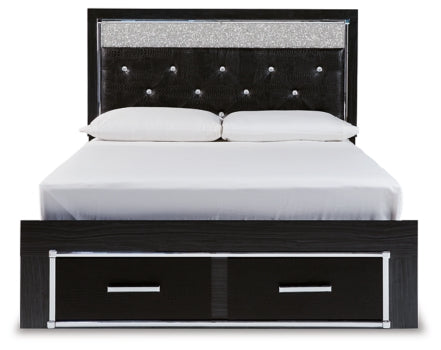 Kaydell Queen Upholstered Panel Storage Bed with Dresser - MyWaynesHome #