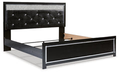 Kaydell King Upholstered Panel Platform Bed with Dresser - MyWaynesHome #