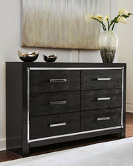 Kaydell Queen Panel Bed with Storage with Dresser - MyWaynesHome #