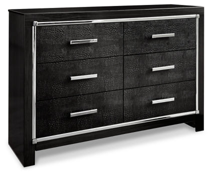 Kaydell King Panel Bed with Storage with Dresser - MyWaynesHome #