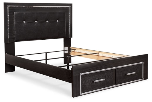 Kaydell Queen Panel Bed with Storage - MyWaynesHome #