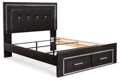 Kaydell Queen Panel Bed with Storage - MyWaynesHome #