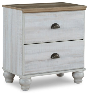 Haven Bay Queen Panel Storage Bed with Mirrored Dresser, Chest and 2 Nightstands - MyWaynesHome #