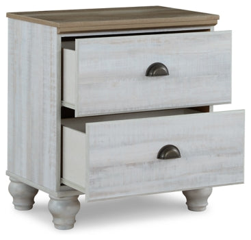 Haven Bay Queen Panel Storage Bed with Mirrored Dresser, Chest and 2 Nightstands - MyWaynesHome #