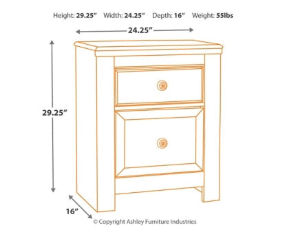 Paxberry Queen Panel Bed with Mirrored Dresser and Nightstand - MyWaynesHome #