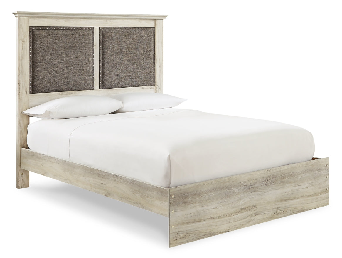 Cambeck Queen Upholstered Panel Bed with Dresser - MyWaynesHome #