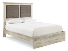 Cambeck Queen Upholstered Panel Bed with Dresser - MyWaynesHome #