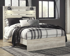 Cambeck King Panel Bed with Mirrored Dresser and Chest - MyWaynesHome #