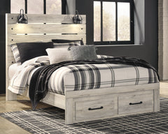 Cambeck King Panel Bed with 2 Storage Drawers with Dresser - MyWaynesHome #