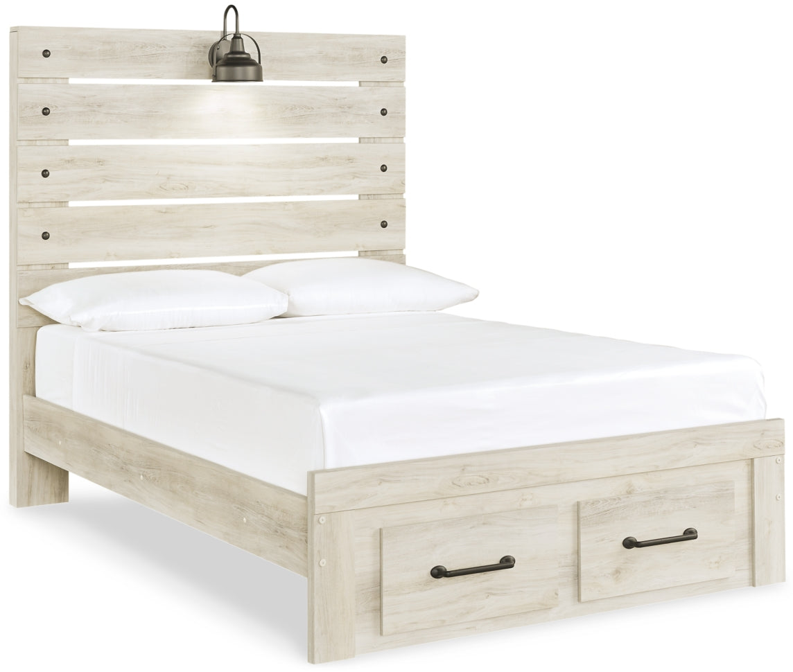 Cambeck King Panel Bed with 2 Storage Drawers with Dresser - MyWaynesHome #