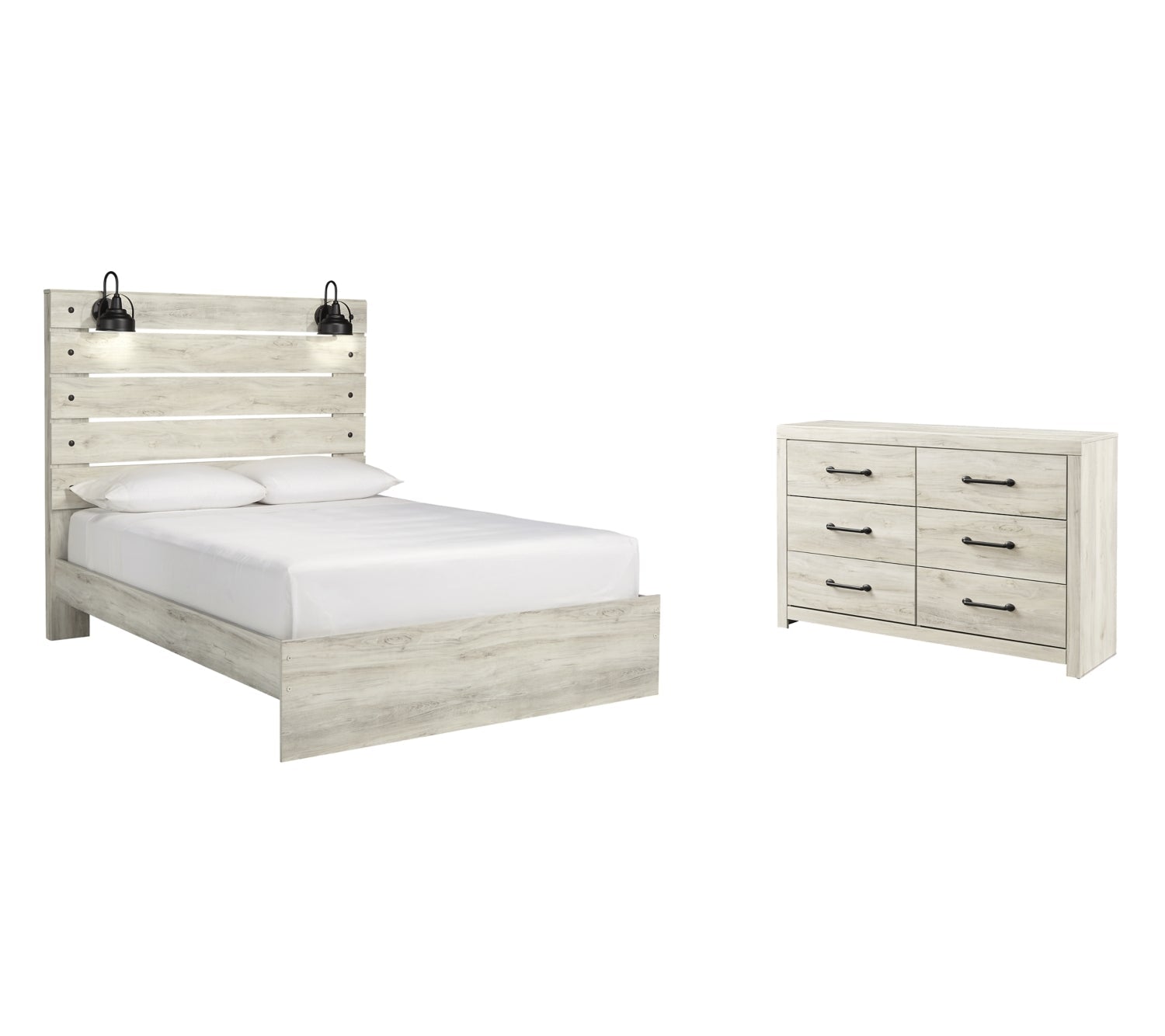 Cambeck King Panel Bed with Dresser - MyWaynesHome #