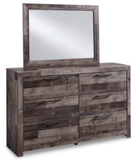 Derekson Queen/Full Panel Headboard Bed with Mirrored Dresser, Chest and 2 Nightstands - MyWaynesHome #