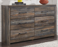 Drystan Queen Panel Bed with 4 Storage Drawers with Dresser - MyWaynesHome #
