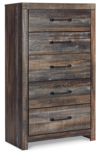 Drystan King Panel Headboard Bed with Mirrored Dresser, Chest and Nightstand - MyWaynesHome #