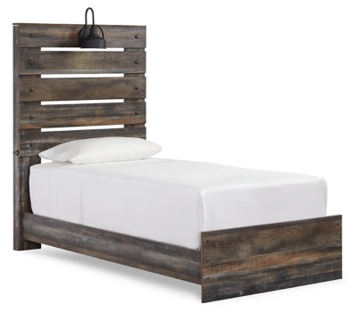 Drystan Twin Panel Bed with Nightstand - MyWaynesHome #