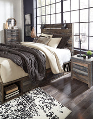 Drystan Queen Panel Bed with 4 Storage Drawers with Dresser - MyWaynesHome #