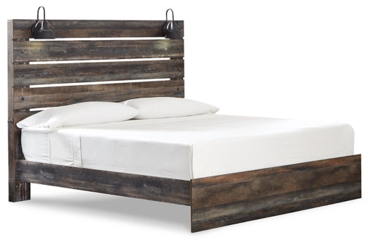 Drystan Queen Panel Bed with 2 Nightstands - MyWaynesHome #