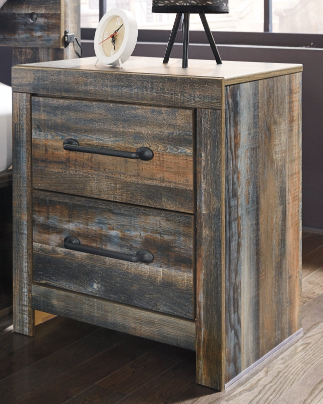 Drystan Twin Panel Bed with Nightstand - MyWaynesHome #