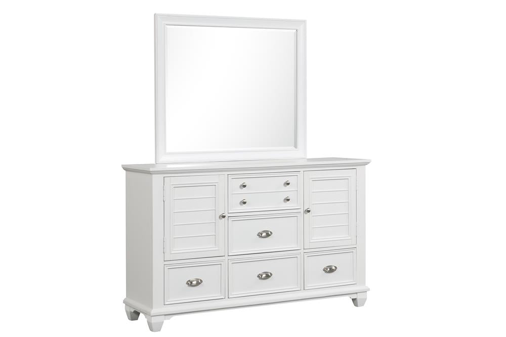 JAMESTOWN LANDSCAPE MIRROR- WHITE - MyWaynesHome #