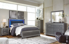 Lodanna Queen Panel Bed with Mirrored Dresser