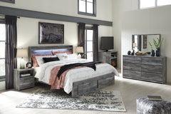 Baystorm King Panel Bed with 2 Storage Drawers with Dresser - MyWaynesHome #