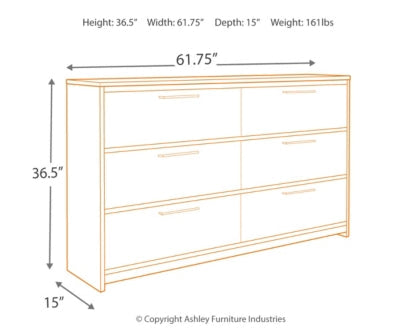 Baystorm King Panel Headboard with Dresser - MyWaynesHome #