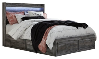 Baystorm Queen Panel Bed with 4 Storage Drawers with Dresser - MyWaynesHome #