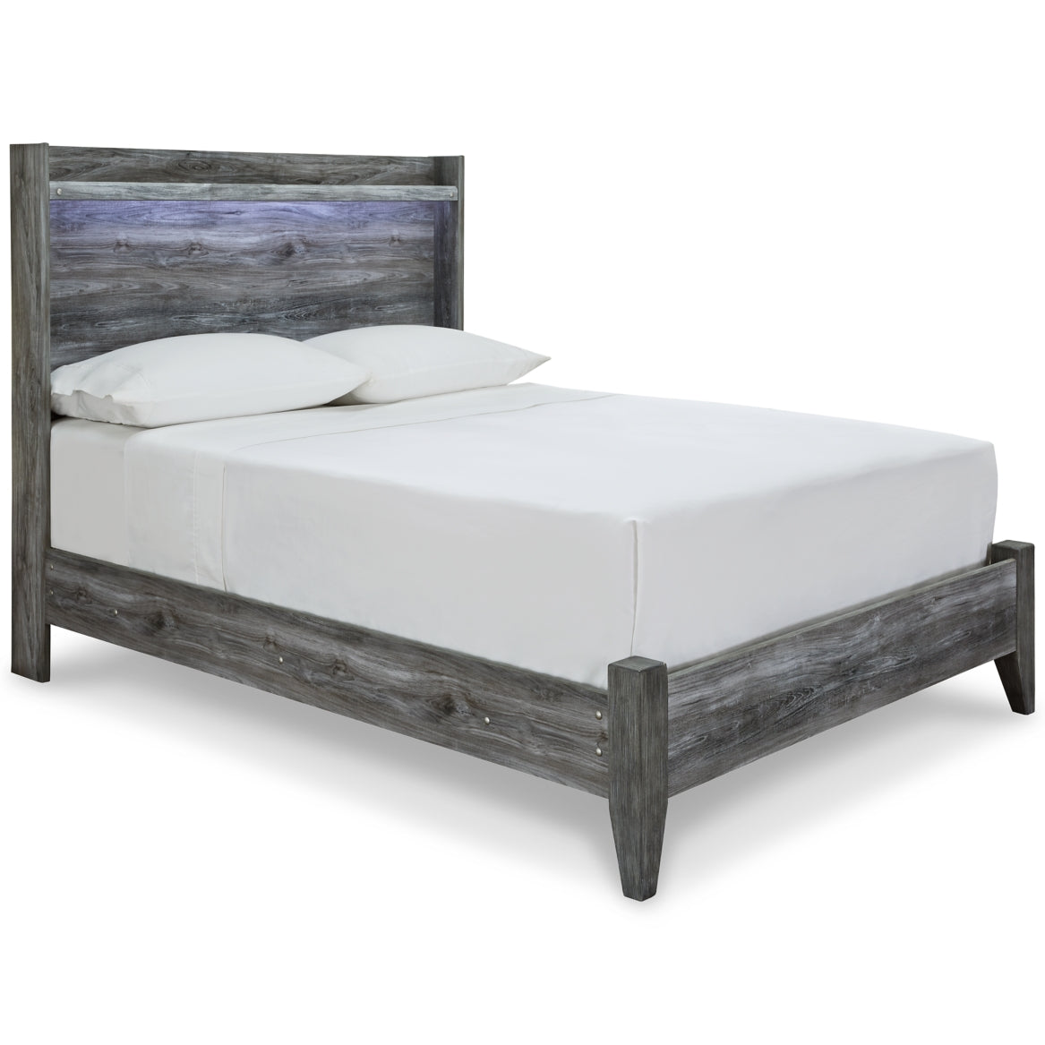 Baystorm Full Panel Bed with Mirrored Dresser and Nightstand - MyWaynesHome #