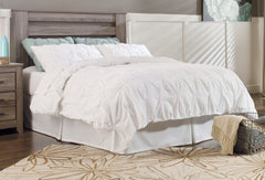 Zelen Queen/Full Panel Headboard Bed with Mirrored Dresser and 2 Nightstands - MyWaynesHome #