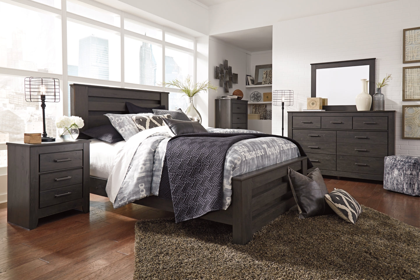 Brinxton Queen Panel Bed - MyWaynesHome #