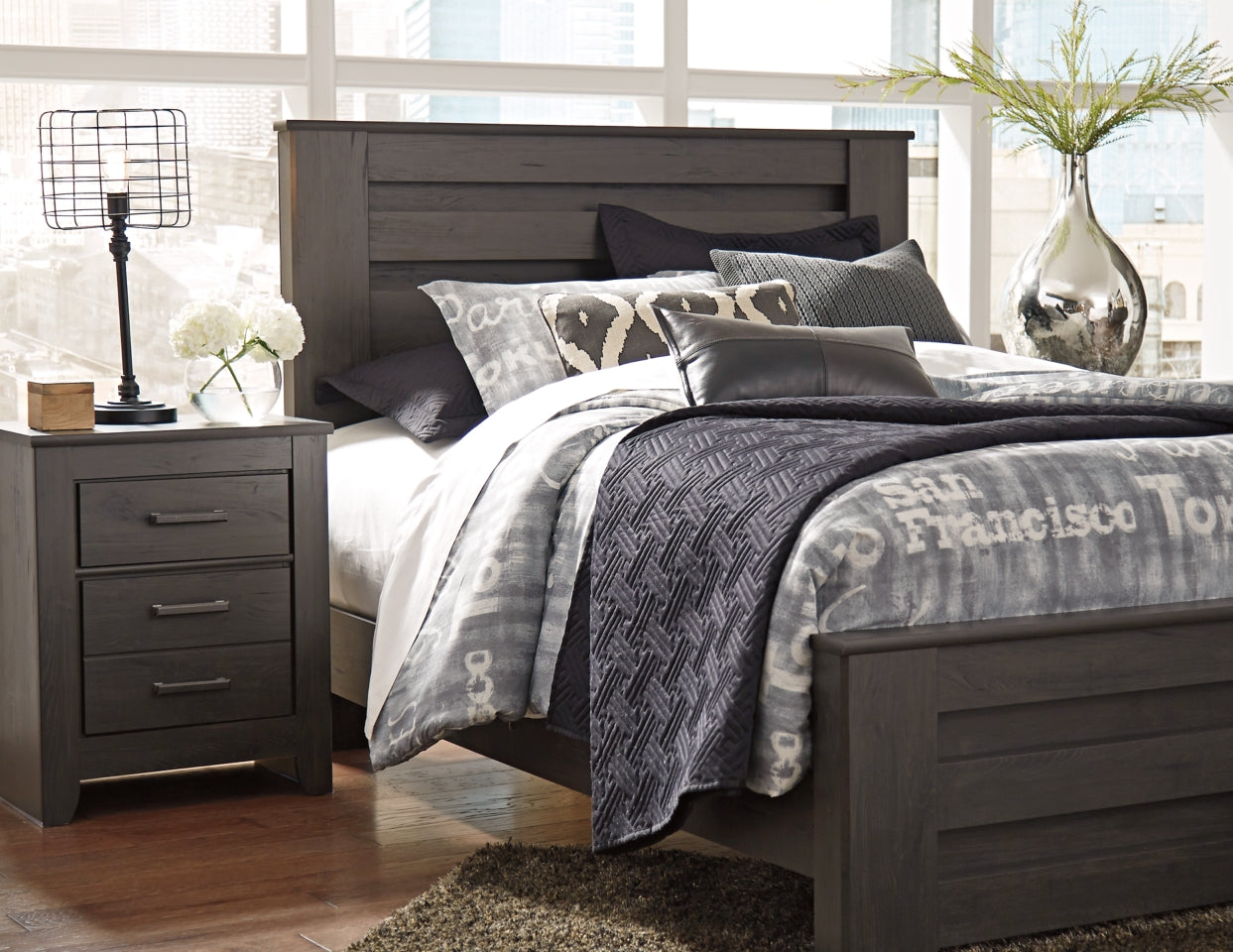 Brinxton Queen Panel Bed - MyWaynesHome #